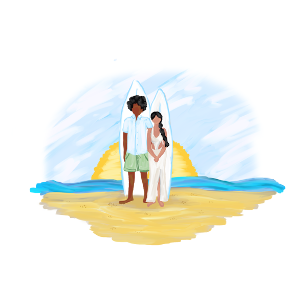 Couple's customized illustration - Image 2